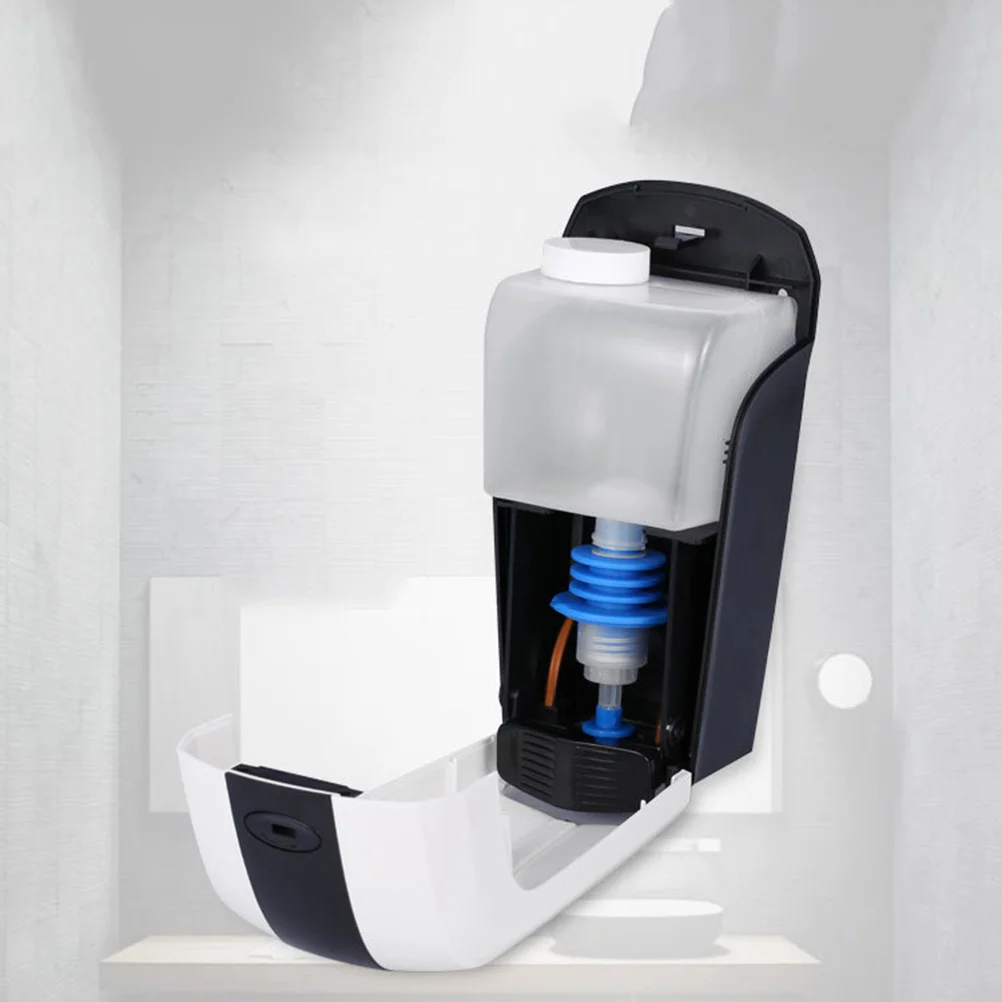 1 قطعة موزع الصابون اليدوي المثبت على الحائط 500 مللي سعة كبيرة ABS حاوية اليد السائلة للمطبخ الحمام الفندق #1