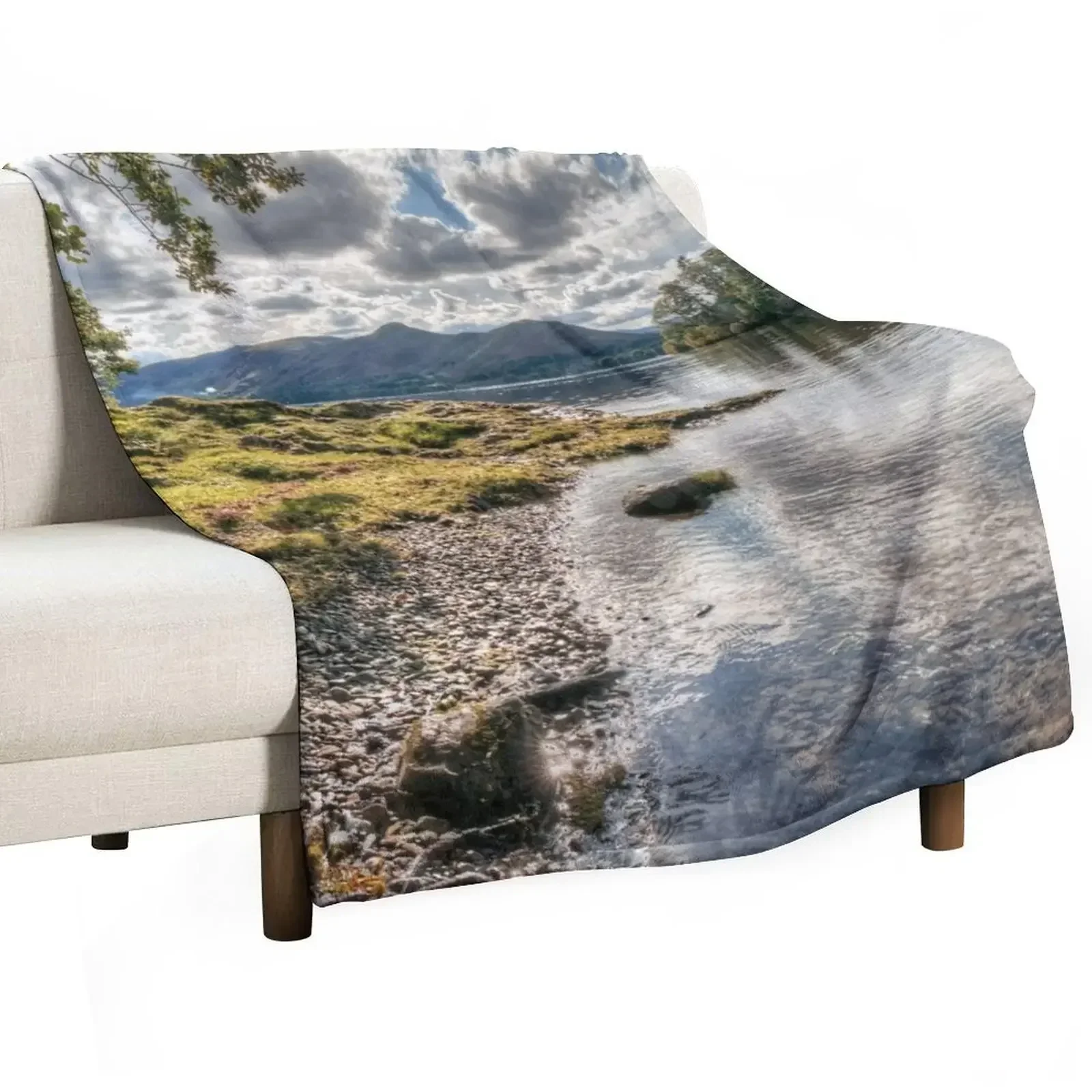 Catbells & Derwent Isle From Derwentwater Throw Blanket wednesday Blankets For Bed Blankets