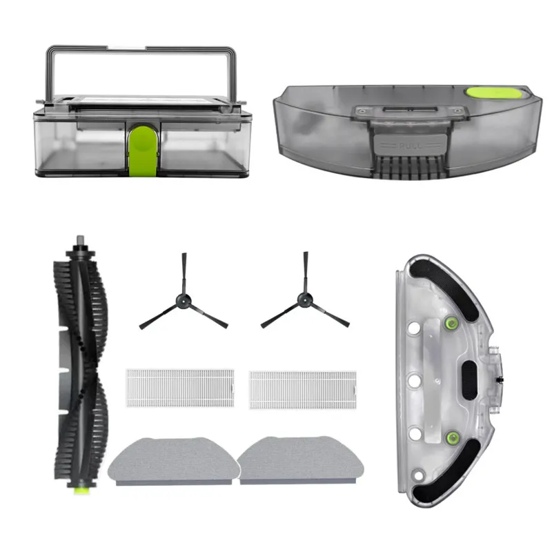 แปรงลูกกลิ้งหลักแปรงด้านข้างแผ่นกรอง HEPA ผ้าถูพื้นสำหรับ Qihoo 360 S10 X100สูงสุดหุ่นยนต์ดูดฝุ่นอุปกรณ์อะไหล่