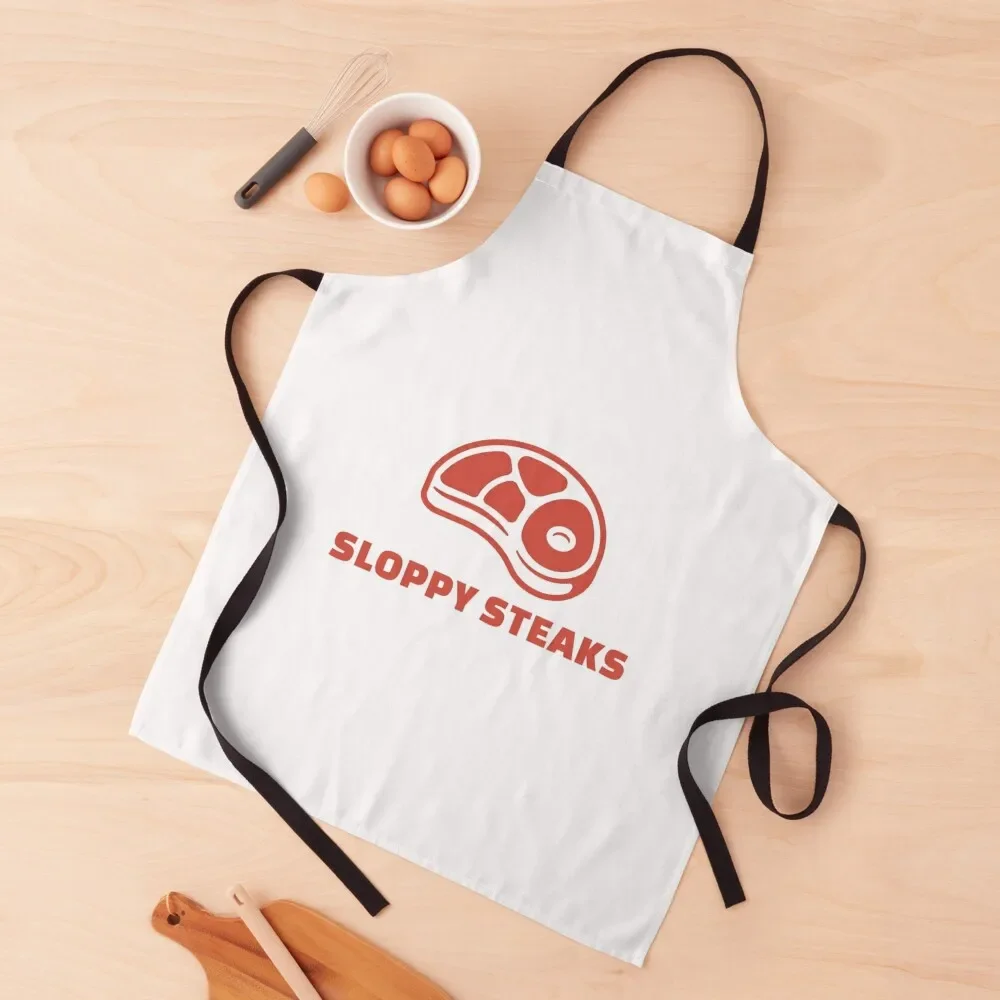 

SLOPPY STEAKS Apron Kitchen Accessories 2022 bib Apron