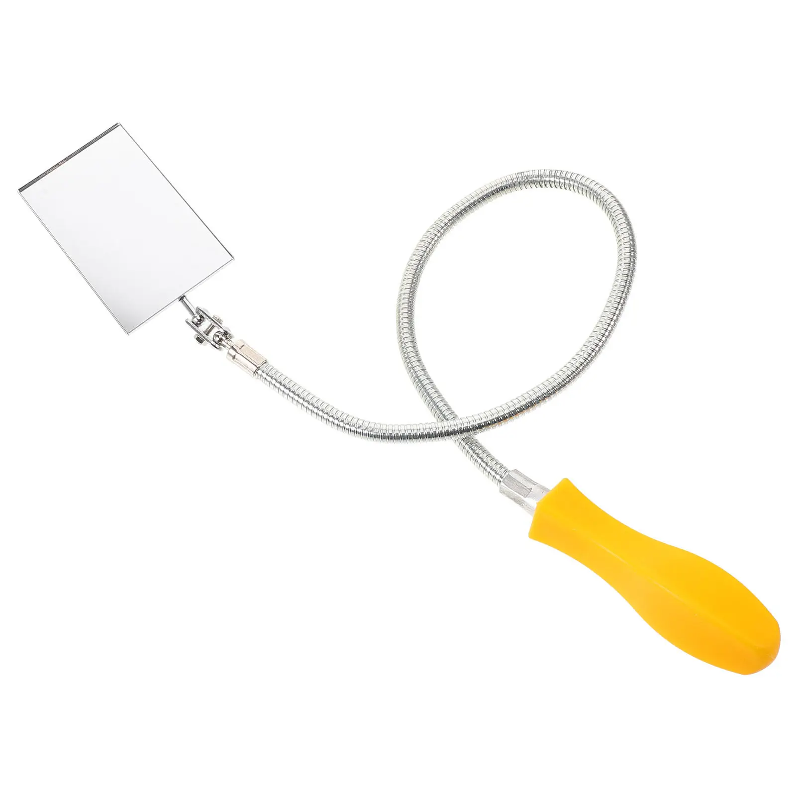 

360 Degree Foldable Telescopic Inspection Mirror with Non-Slip Handle for Under Vehicle Car Chassis Detection Extendable Round