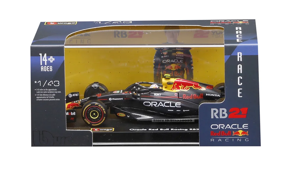 Bburago 1:43 2025 F1 Red Bull RB21 # 1 Verstappen # 22 Yuki Tsunoda SF25 W16 MCL39 A525 Legierungsauto Druckguss-Modell Spielzeug Sammlerstück – Detail 8