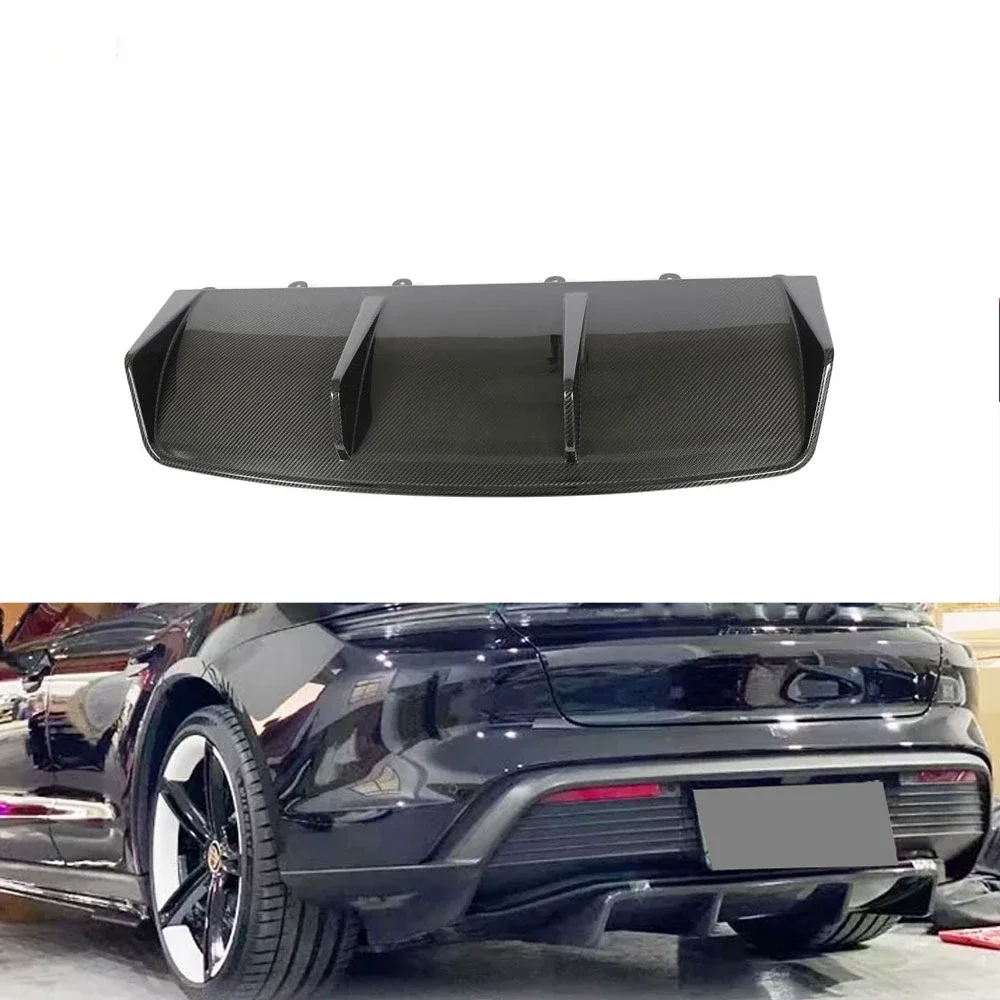 Dry Carbon Fiber Rear Bumper Diffuser for Porsche Taycan Turbo Sedan 4-Door ELECTRIC 2019-2021