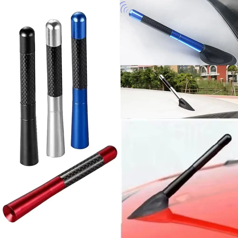 

Универсальная автомобильная радиоантенна из углеродного волокна, черная автомобильная FM/AM антенна на крыше, металлическая приемная антенна, радио Q3H7