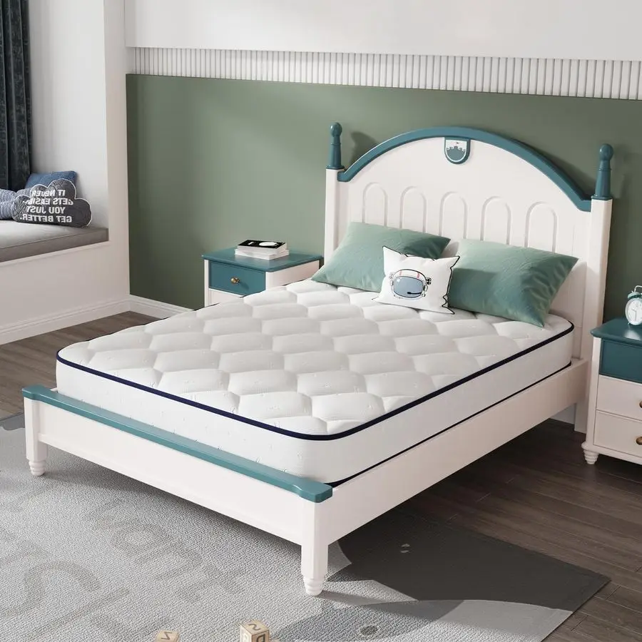 

6 Inch Twin Mattress,Bonnell Spring Hybrid Mattresses for Spine Support amp Cooling Comfort Twin Bed Mattress,Adaptive Foam Laye