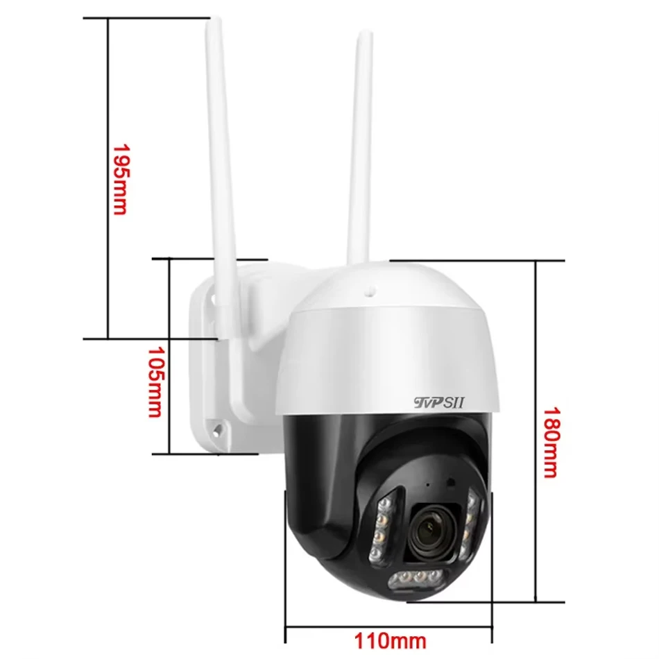 Imagem -03 - Cheia de Rastreamento Automático 8mp 4k Imx415 15x Zoom Óptico Rotação ao ar Livre Onvif Wifi Vigilância ip Velocidade Doom Ptz Cctv Câmera Cor