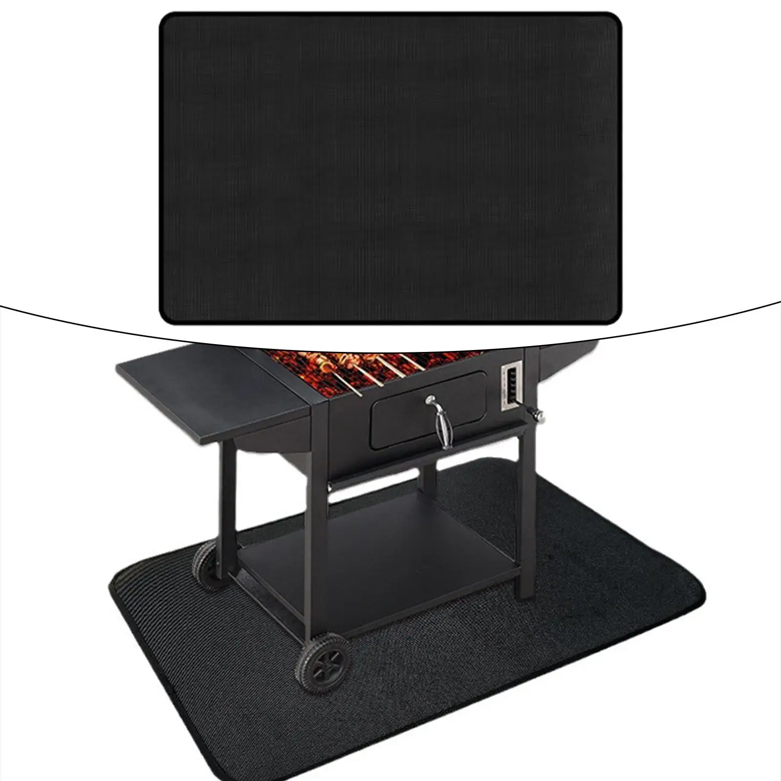 

Огнестойкий коврик для гриля, коврик для костра, водонепроницаемое многоразовое кухонное одеяло для использования в помещении и на открытом воздухе, защита для барбекю, маслостойкий для террасы и патио