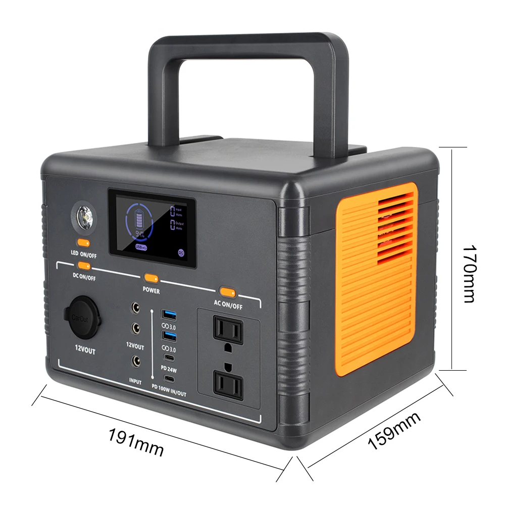 New Arrivals Emergency 500w Energy Storage Best Power Supply 220v Portable Mobile Outdoor Power Supply