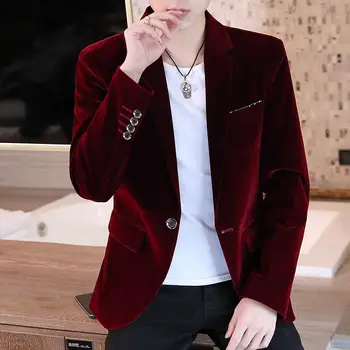 Costumes et blazers pour hommes, coupe cintrée, bleu fin, veste de luxe de styliste pour hommes, manteaux décontractés à la mode, nouveaux vêtements pour hommes
