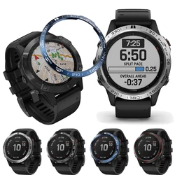 Cubierta de parachoques de reloj de acero inoxidable para Garmin Fenix 7 7X 7S epix Pro 47/51mm 6 6X 5 5X Plus, anillo de bisel, cubierta de Metal antiarañazos