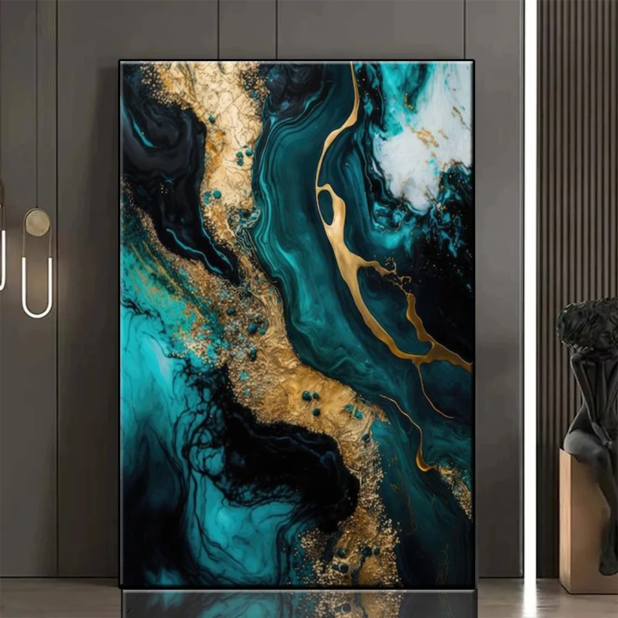 

Алмазная картина премиум-класса зеленая абстрактная чернильная текстура фотографии 5d Алмазная вышивка полная алмазная мозаика украшение для вышивки крестом