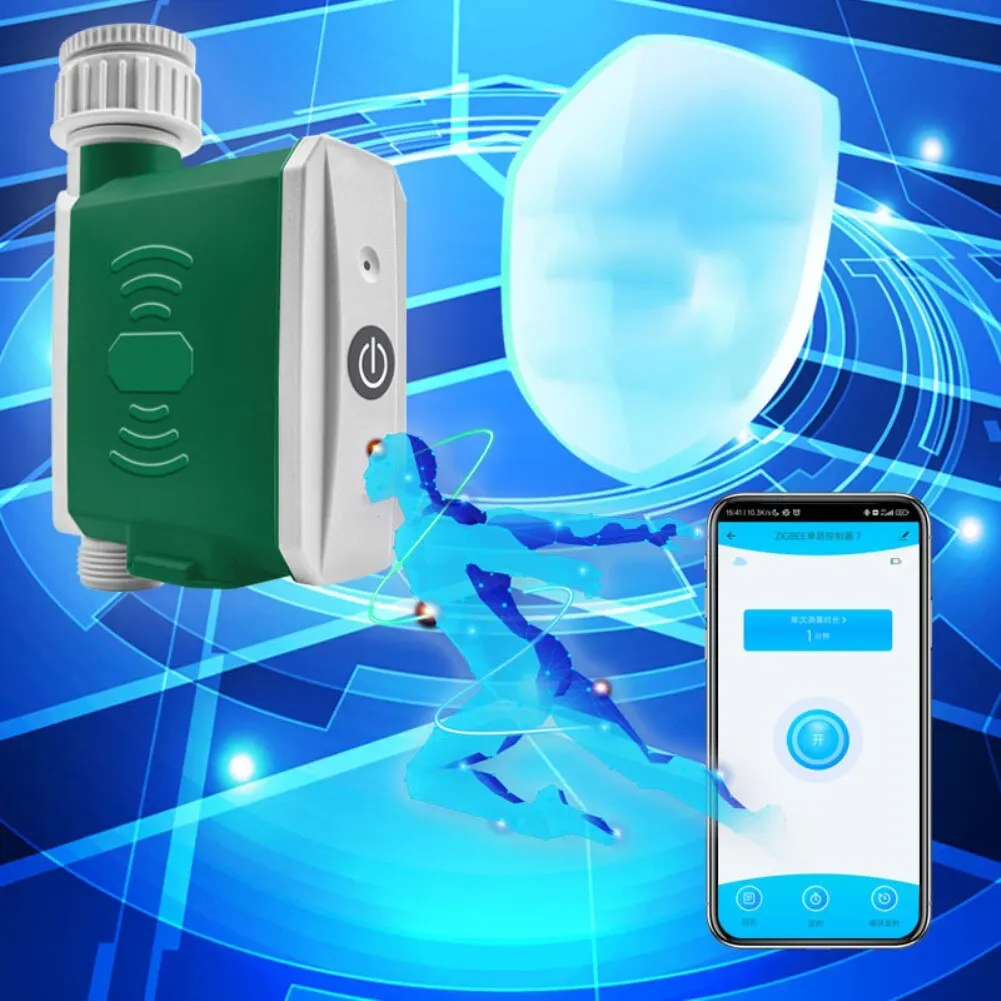 Tuya Zigbee Smart Garden Watering Timer Sprinkler Drip Irrigation System Built-in Water Flow Recorder Water Controller