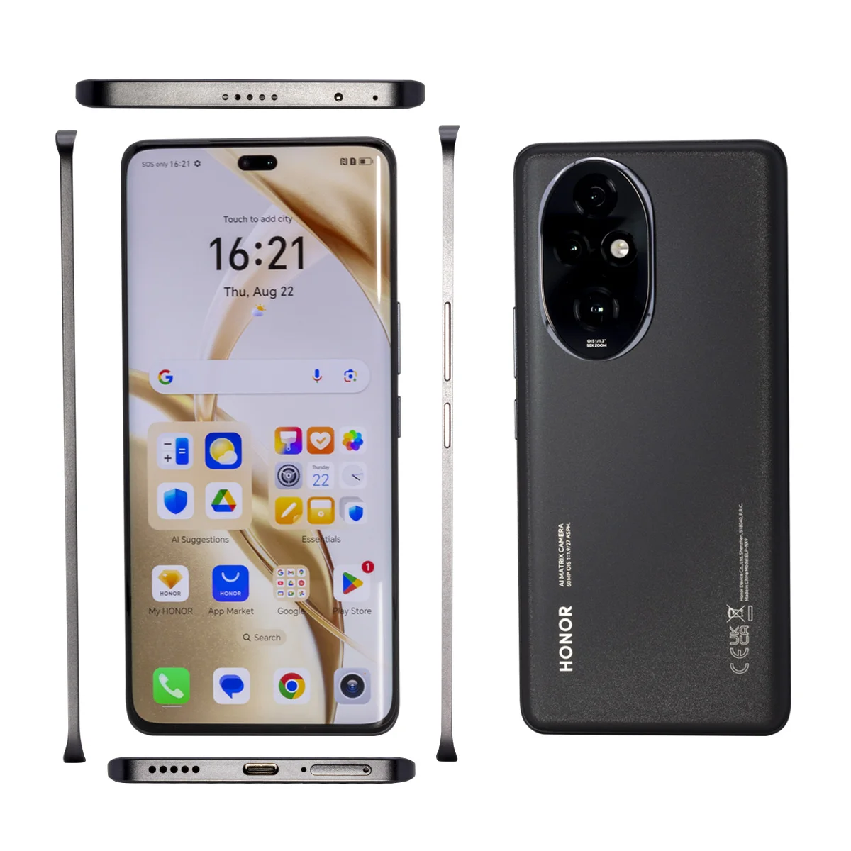 Smartphone Boom OR 200 Pro 5G, version globale, 6.78 en effet, écran AMOLED 120Hz, Snapdragon 8, Isabel 3, chargeur 100W Smile, batterie 5200mAh, 50MP