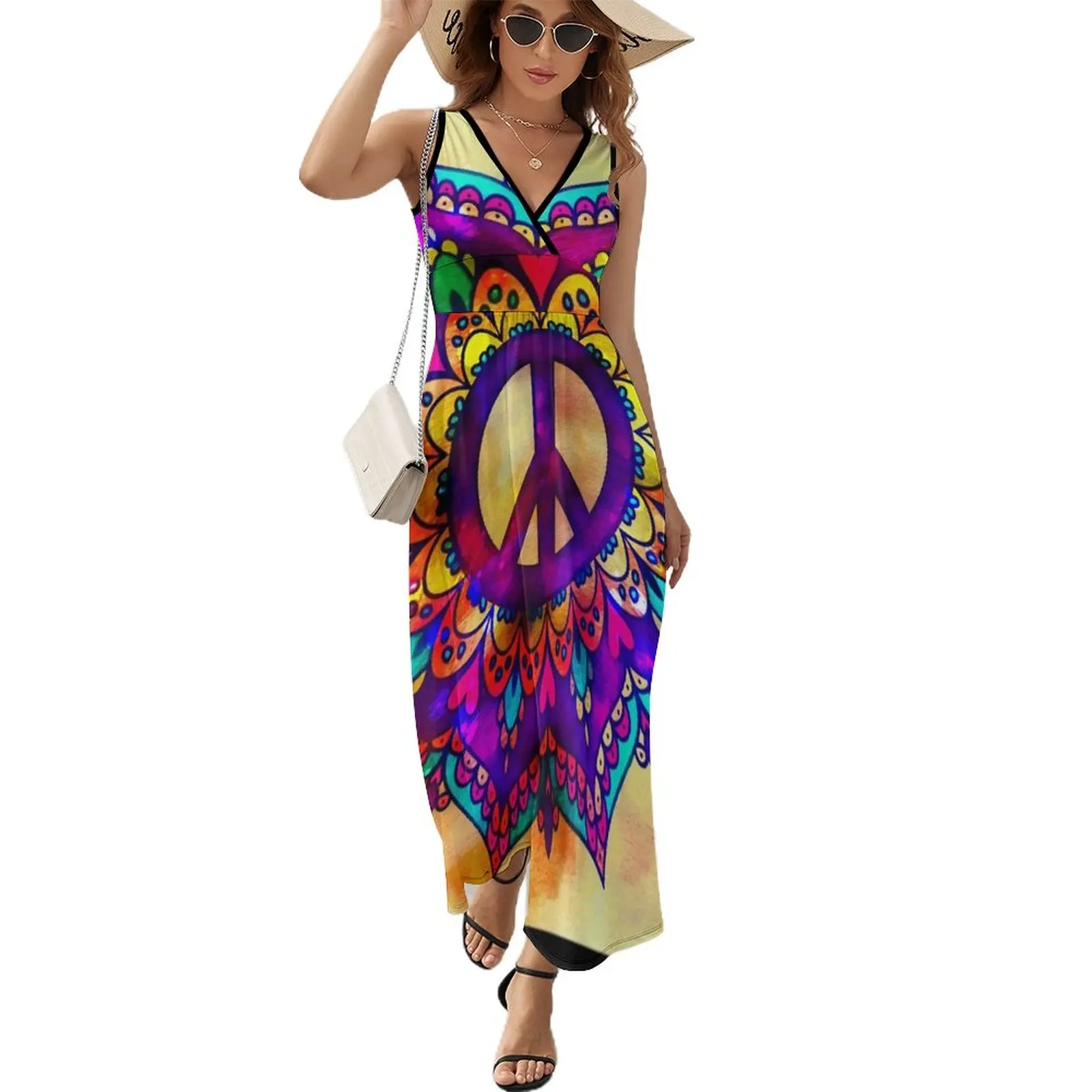 

Flower Peace Mandala - 45b Sleeveless Dress dresses ladies 2023 summer luxury woman evening dress summer dress for women 2023