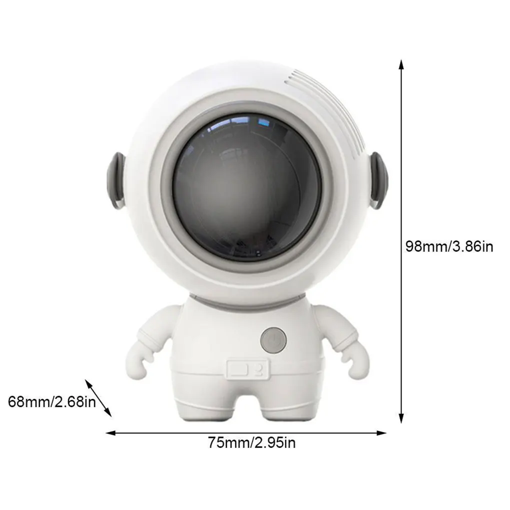 Astronaut ABS Neck Hanging Fan Adorable Brushless Motor Hiking Cooling Fans