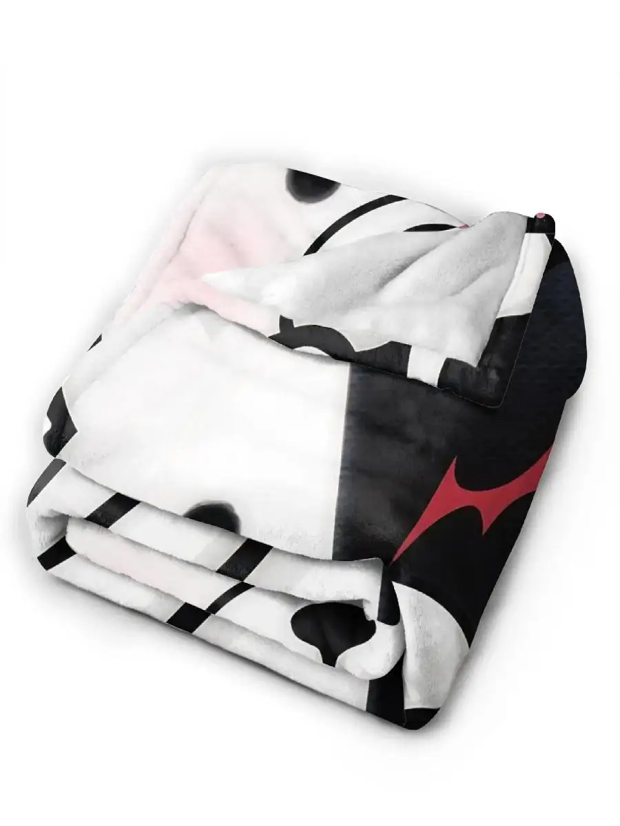 بطانية رمي من الفلانيل فائقة النعومة من Danganronpa Monokuma للأطفال أثناء السفر وأريكة السرير وديكور المنزل وغطاء مبتكر