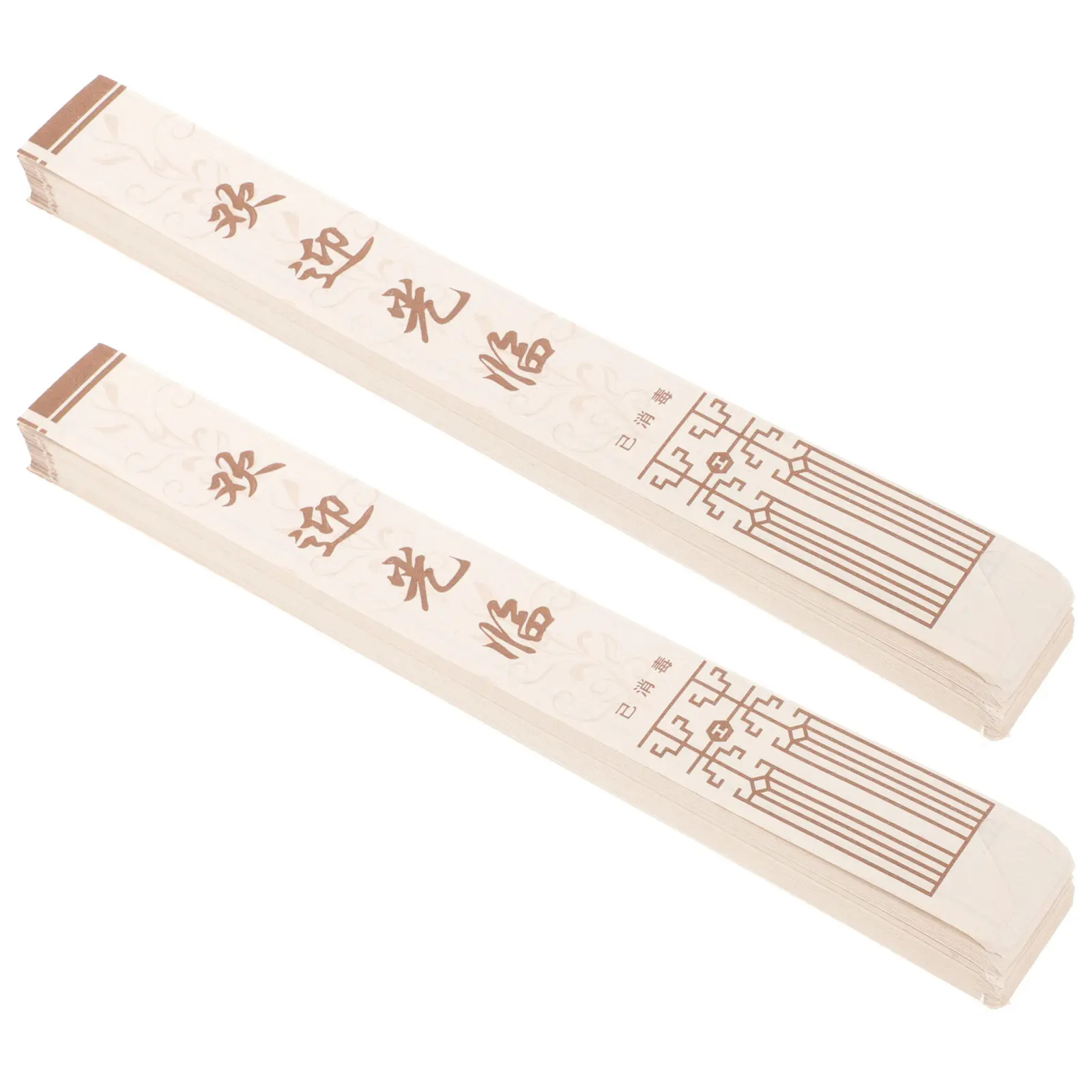 500Pcs Disposable Chopsticks Bags Paper Sleeve Open Design Suitable for Restaurant Kitchen Takeout Tableware Sleeve Portable view 6