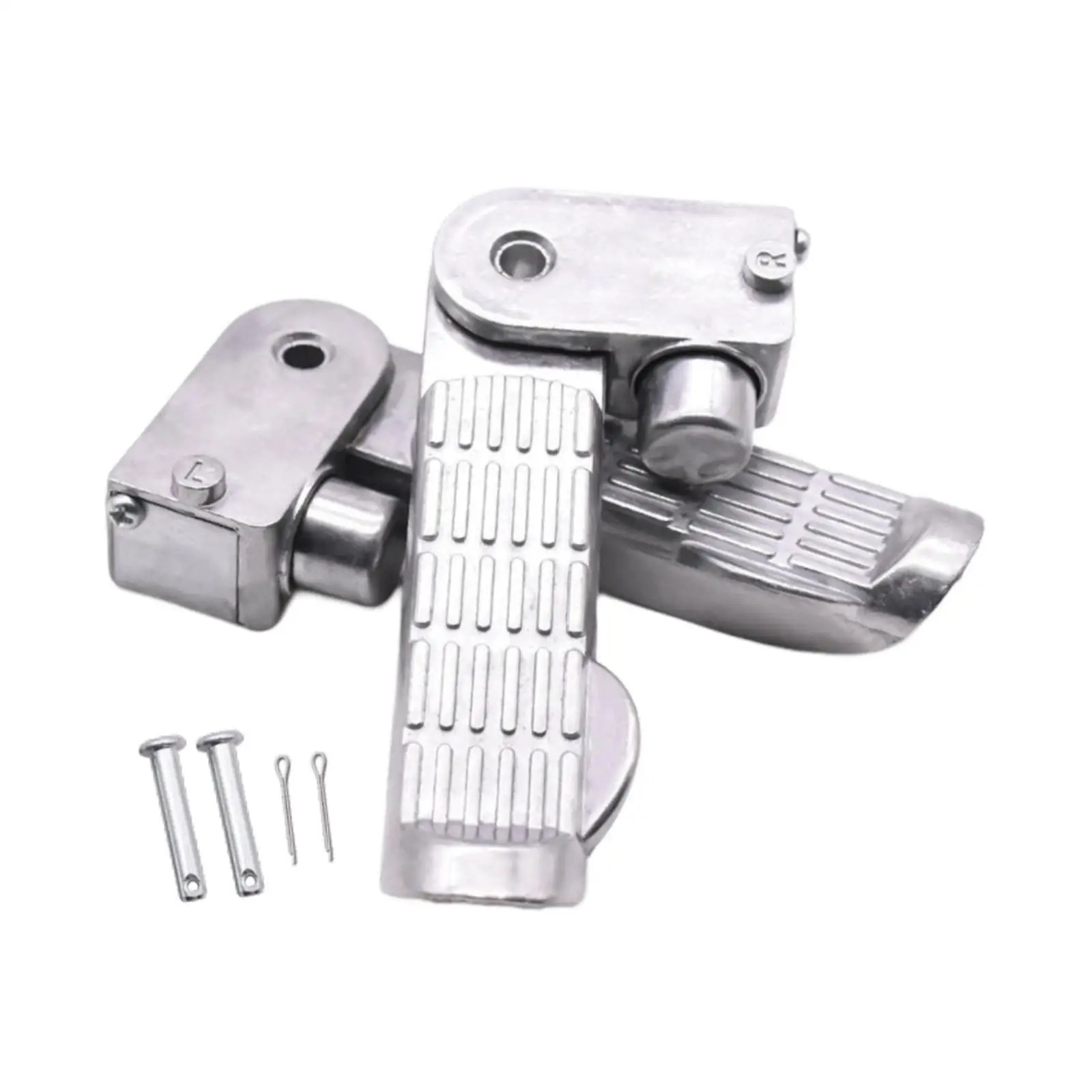 Adjustable Motorbike Foot Pedal Pair Durable Aluminum Alloy Replacement Pegs Universal Fit for Motorcycle Dirt Bike