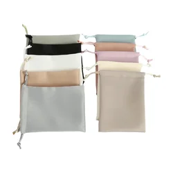10pcs Silk Satin Drawstring Pouches Jewelry Packaging for Cosmetic Christmas Party Decoration Wedding Favor Candy Gift Bags