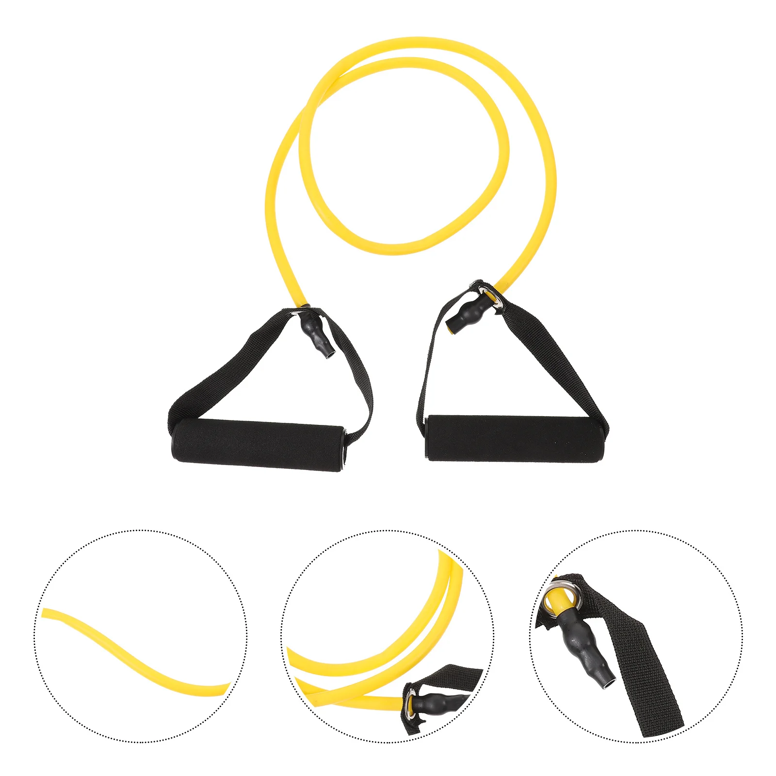 

Yoga Resistance Band 15 Lbs Premium Elastic Pull Rope For Stretching Workout Strength Training Pilates Physical Therapy Portable