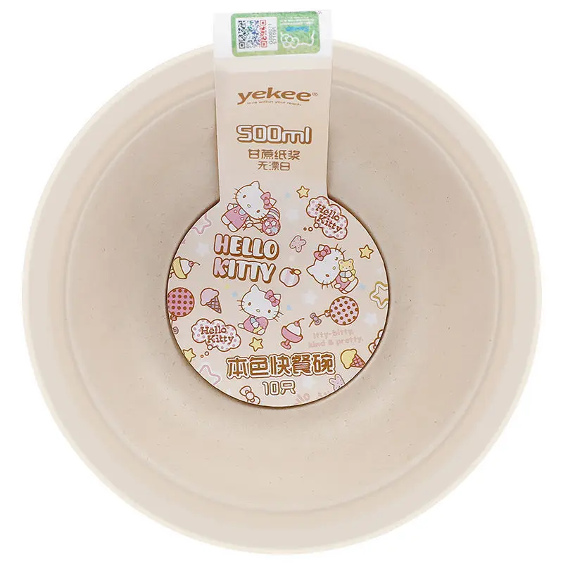 

Sanrio мультяшная посуда Hello Kittys Kawaii одноразовая посуда тарелка универсальные портативные обеденные тарелки наборы модный принт