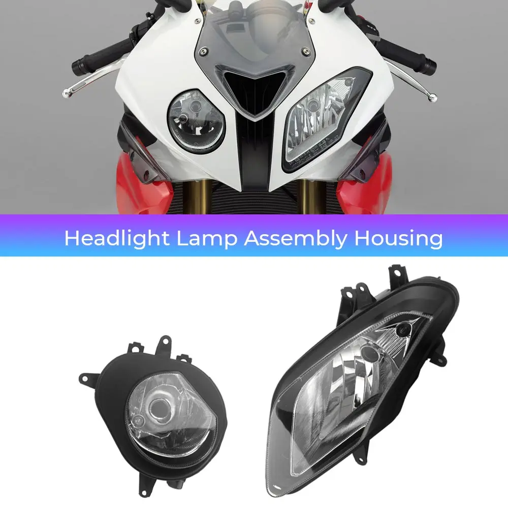 

Корпус передней фары из АБС-пластика для BMW HP4 S1000RR 2009-2014, крышка фары, аксессуары для мотоциклов