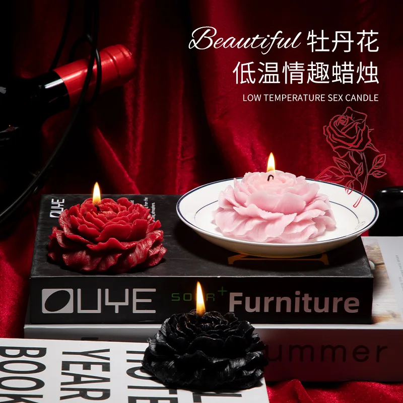 

SM Peony Flower Fun Wax Drop Sex Toy Foreplay Training Low Temperature Candles Adult Fun Couple Supplies