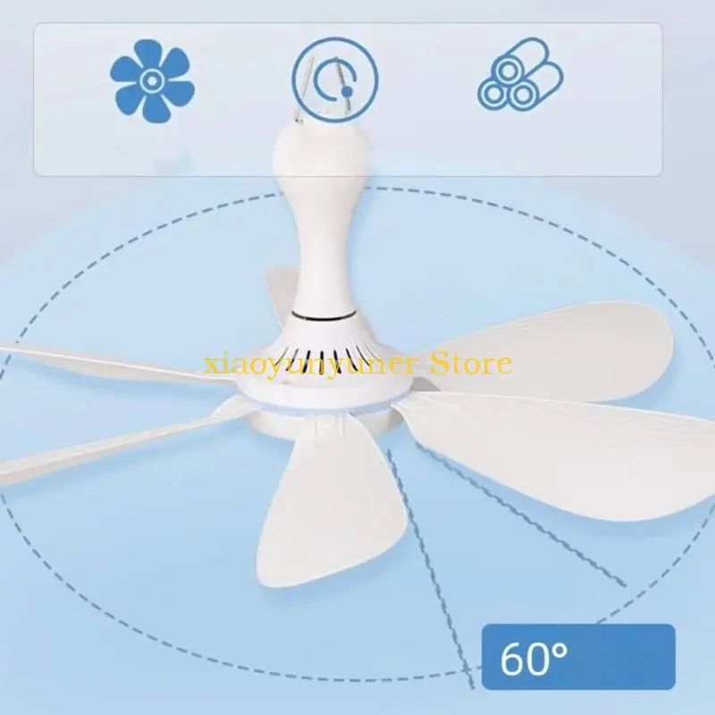 P9JB Energy Saving 5V USB Suspension Fan For Garage Computer Room and Tent Fan