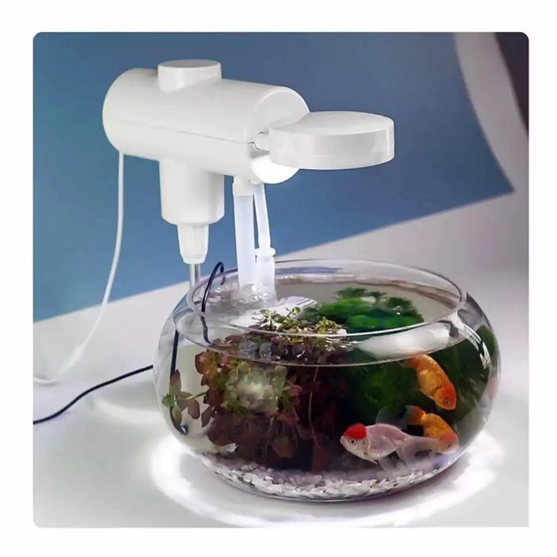 Three-in-one fish tank desktop small filter fish tank water grass lamp fish tank oxygen pump SUP water pump aquarium accessories