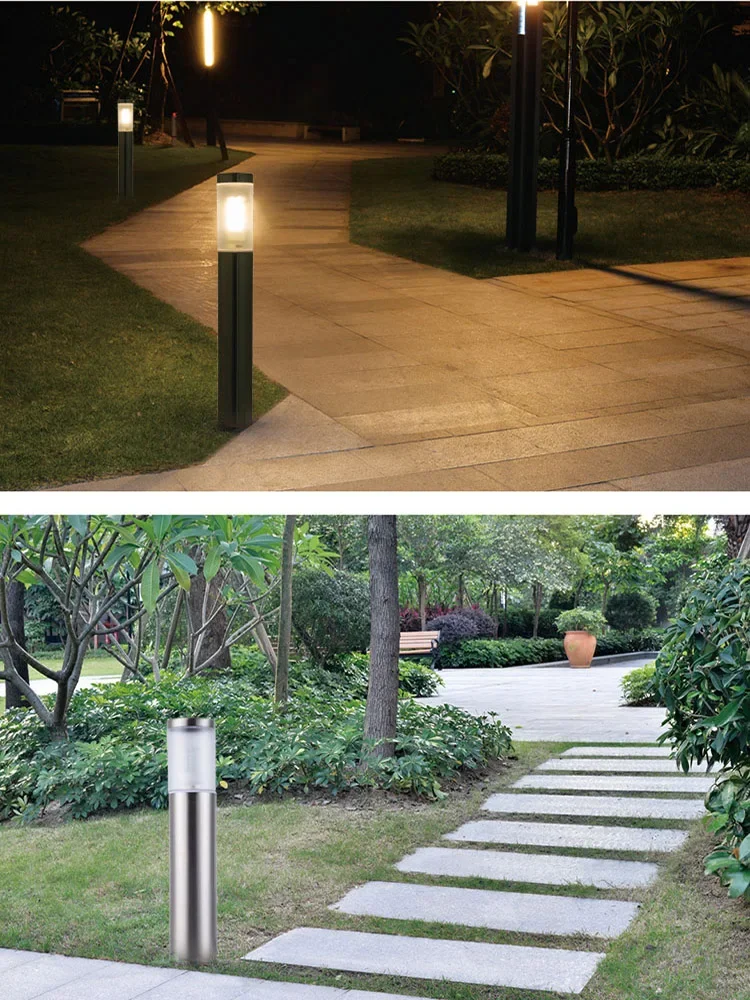 Impermeável LED Lawn Light, Alumínio Acrílico Street Light, Iluminação do Jardim, Pátio e Villa, IP65, 110V, 220V