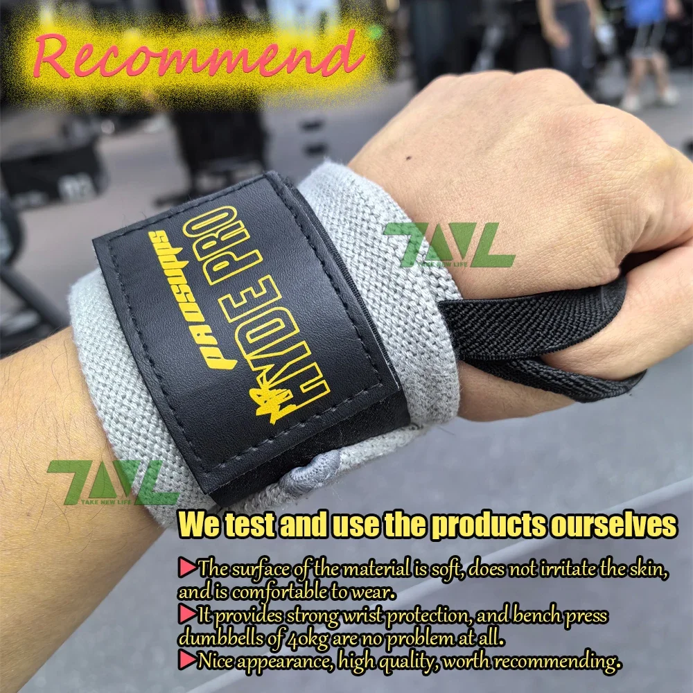 Premium Anti-slip Wrist Support Fitness Wristbands Protect Wrist During GYM Workouts Ideal for Intense Bench Press Deadlift