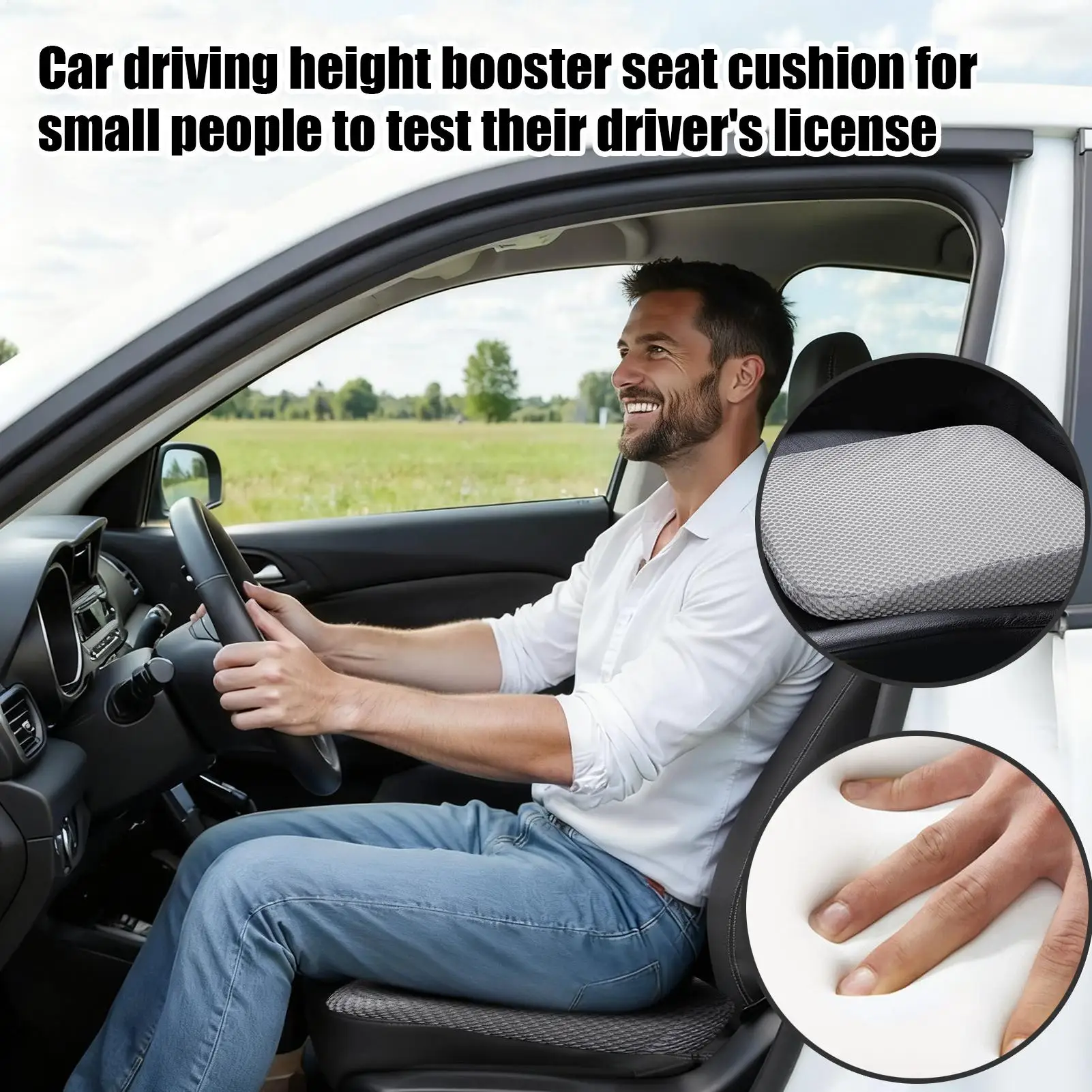 وسادة معززة لمقعد السيارة، وسادة مقعد السيارة الأمامية القابلة للتعديل، وسادة معززة لمقعد الطفل المحمولة للسائقين القصيرين