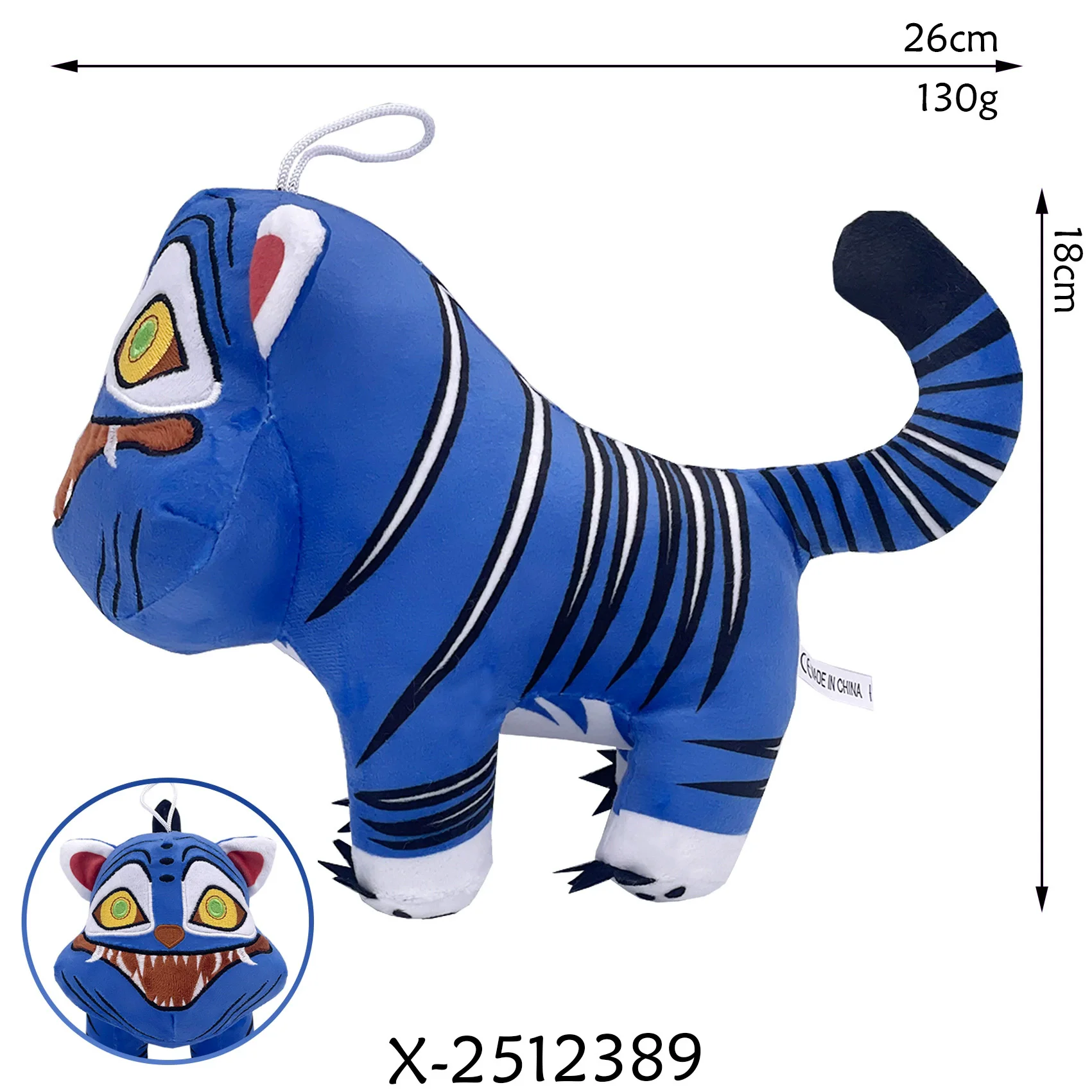 Beliebte Derpy Tiger-Plüschtiere, Kpop-Dämonenjäger, Plüschtiere, gefüllte Puppe, weiche Kuschelgeschenke für Kinder, Kindergeburtstag, Weihnachten