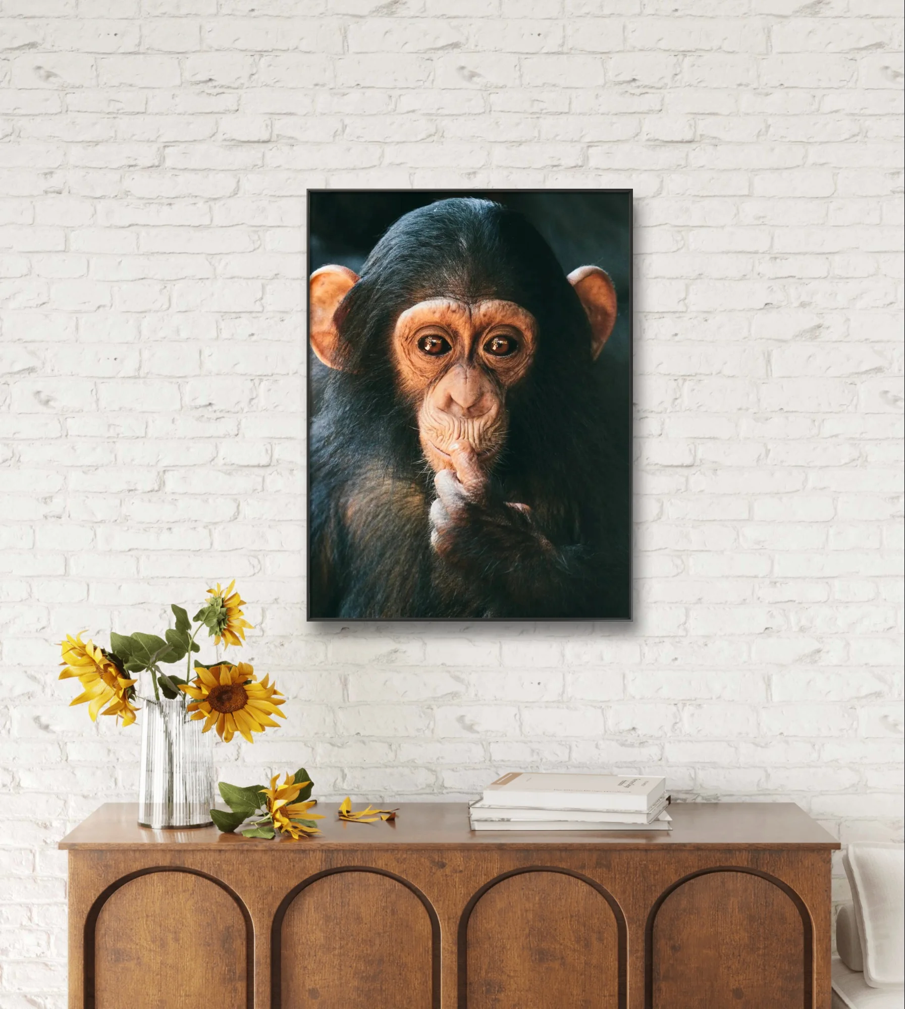 Chimpanzee Diy 5D Diamond Painting Monkey Portrait Handmade Diamond Embroidery Rhinestones Cross Stitch Animals Home Wall Decor