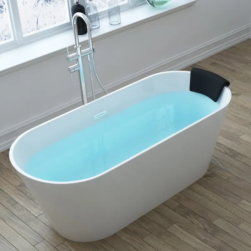 for Freestanding Integrated Bathtub Bidet Bath for Home Hotel Light Luxury Large Capacity