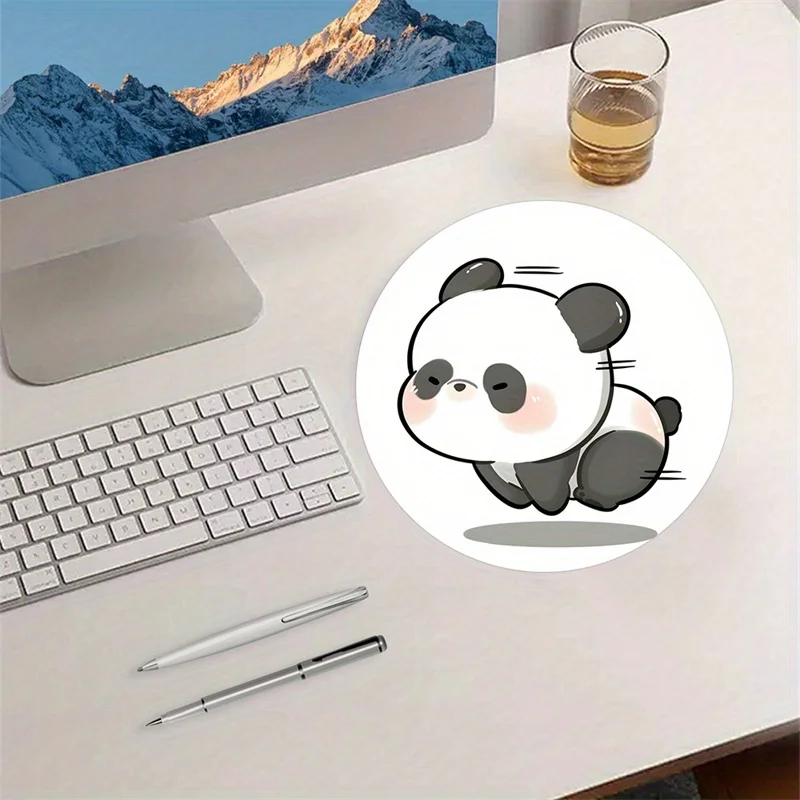Panda dos desenhos animados anime mouse pad kawaii tapete de mesa acessórios para pc mouse pads base de borracha antiderrapante adequado para escritório e jogos