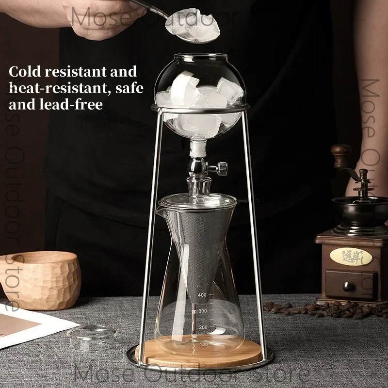 Ice drop coffee maker Cold brew pot Hand brew coffee utensils Ice brew pot Drip filter Household cold coffee maker