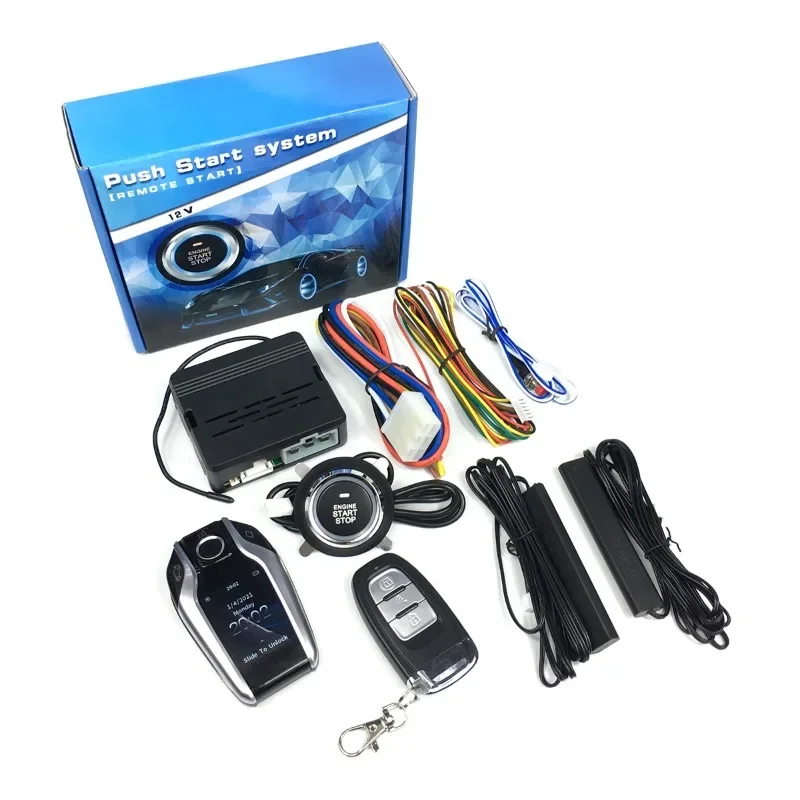 Remote Start Keyless Entry Start Stop Car Alarms with Smart LCD Key