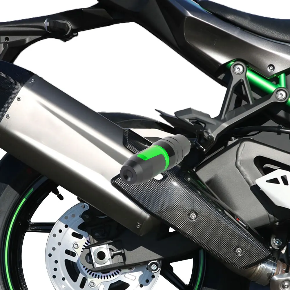 Motorcycle Slider Falling Protection Crash Pad ZH2 Exhaust Protector 2023 for Kawasaki Z H2 SE 2019 2020 2021 2022 Accessories