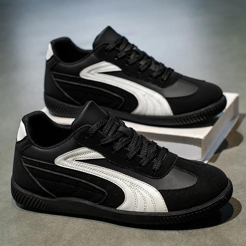 

Популярные осенние легкие модные мужские повседневные кроссовки с защитой от запаха, низкие спортивные туфли, мягкие ретро-кроссовки для прогулок на улице