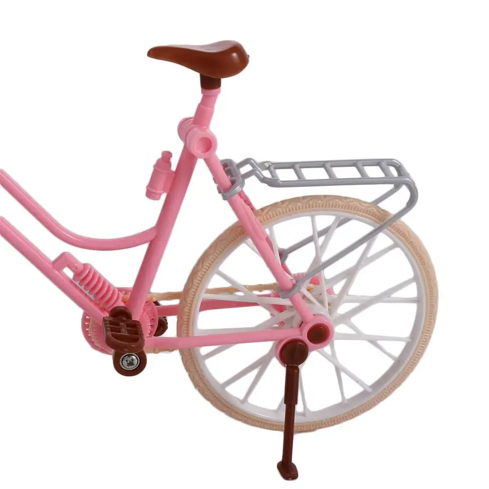 BJD boneca bicicleta com cesta para meninas, Doll Bikes, acessórios do brinquedo, combinando modelo de bicicleta, coleção