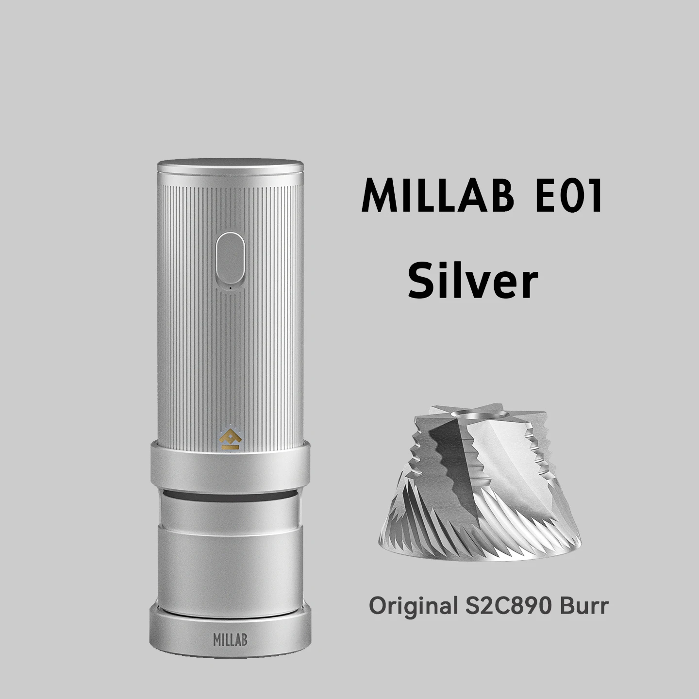 TIMEMORE MILLAB E01 電動コーヒーグラインダー ポータブル、S2C890 
