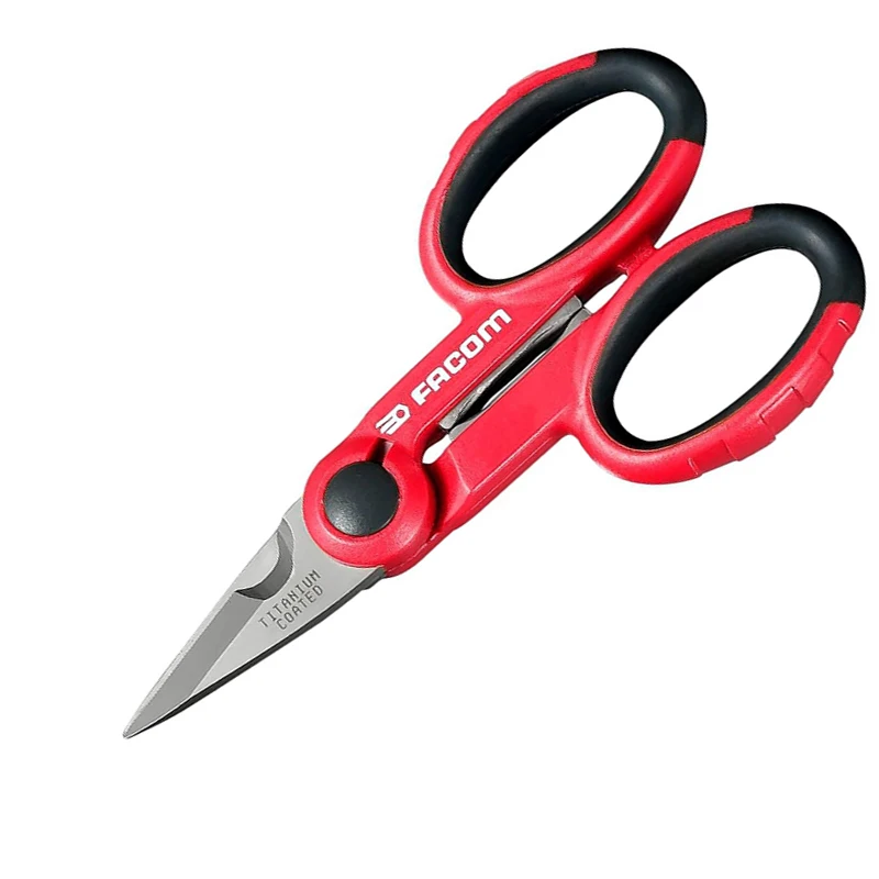 Facom 841A.4 Scissors Sharp Blade Cut Flat Wear Resistant Durable High Quality Materials Exquisite Workmanship