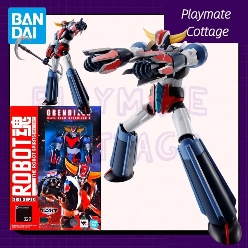 

In-Stock BANDAI Genuine Anime Figure The Robot Spirits GRENDIZER From GRENDIZER U Finished Goods Model Joints Movable Toy