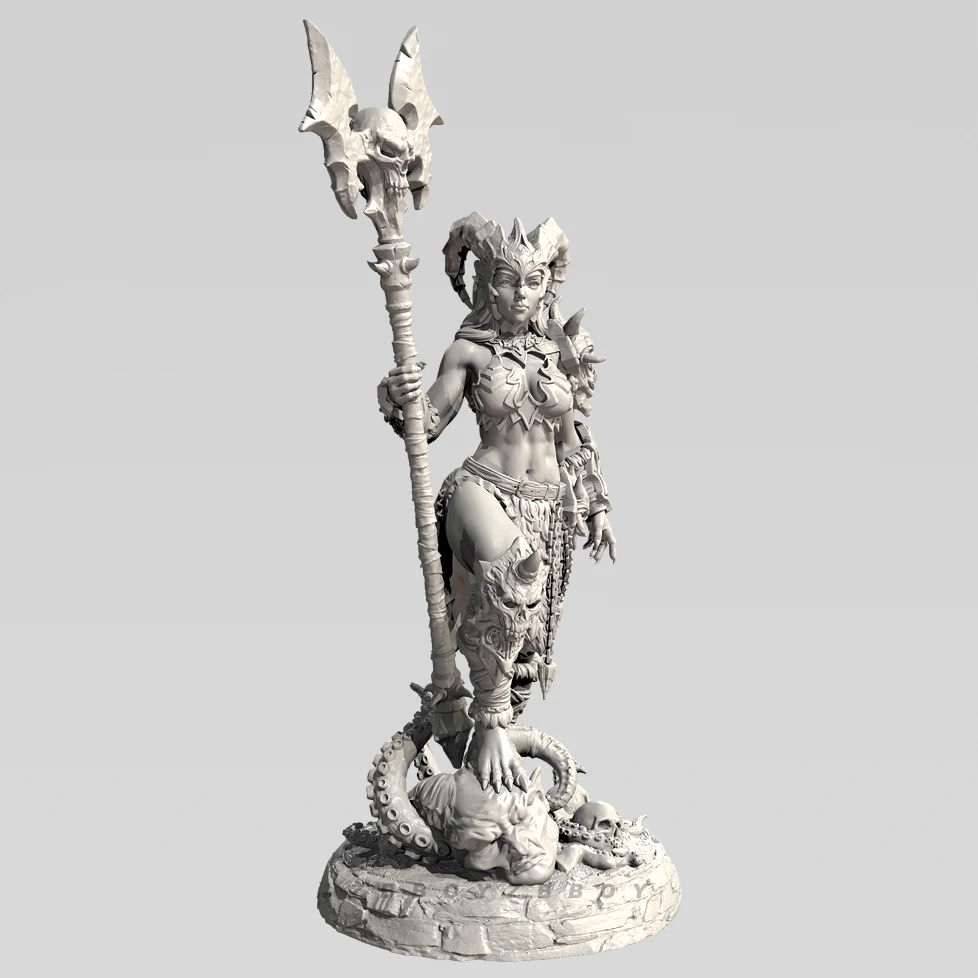 La hauteur de l'homme 38mm 50mm 75mm, modèle en résine, kits de figurines de beauté incolore et auto-assemblé (impression 3D) TD-7581/3D