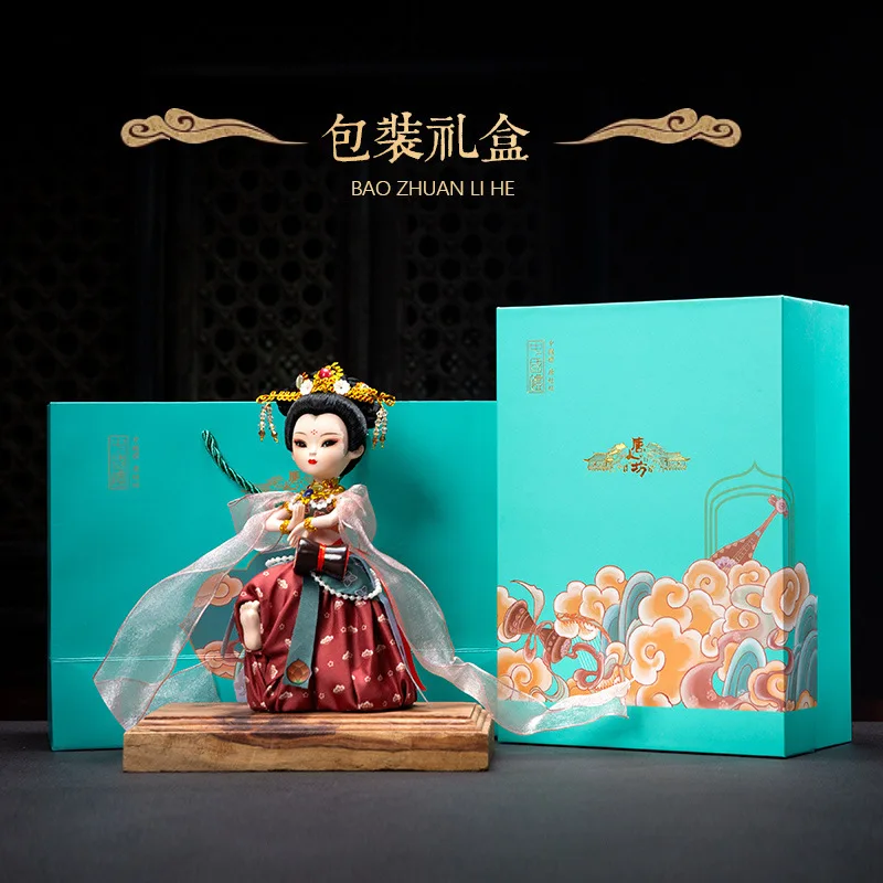Dunhuang Apsara Silk Action Figure Ornament Mogao Caves Cultural Creative Doll Decoration Museum Souvenir Ideal Festival Gift