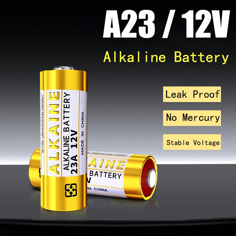 10PCS 12V A23 Alkaline Battery 23A 23GA A23S E23A EL12 MN21 MS21 V23GA L1028 GP23A LRV08 for Remote Doorbell Control Dry Cell