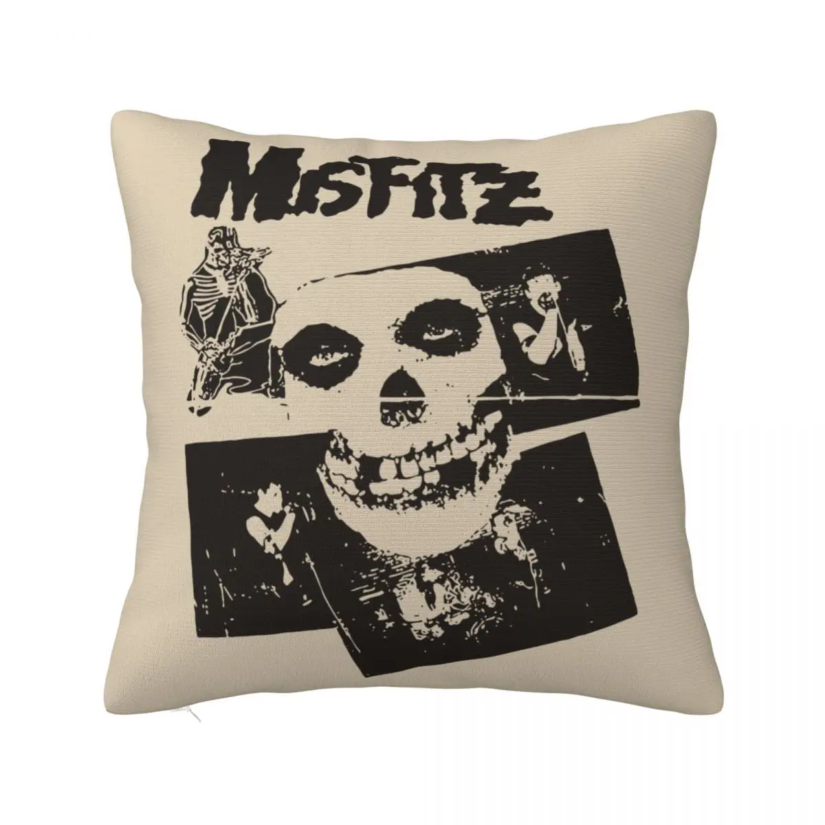 Misfits Skull Pillowcase Printed Polyester Cushion Cover Decorative Throw Pillow Case Cover Car Wholesale 40*40cm