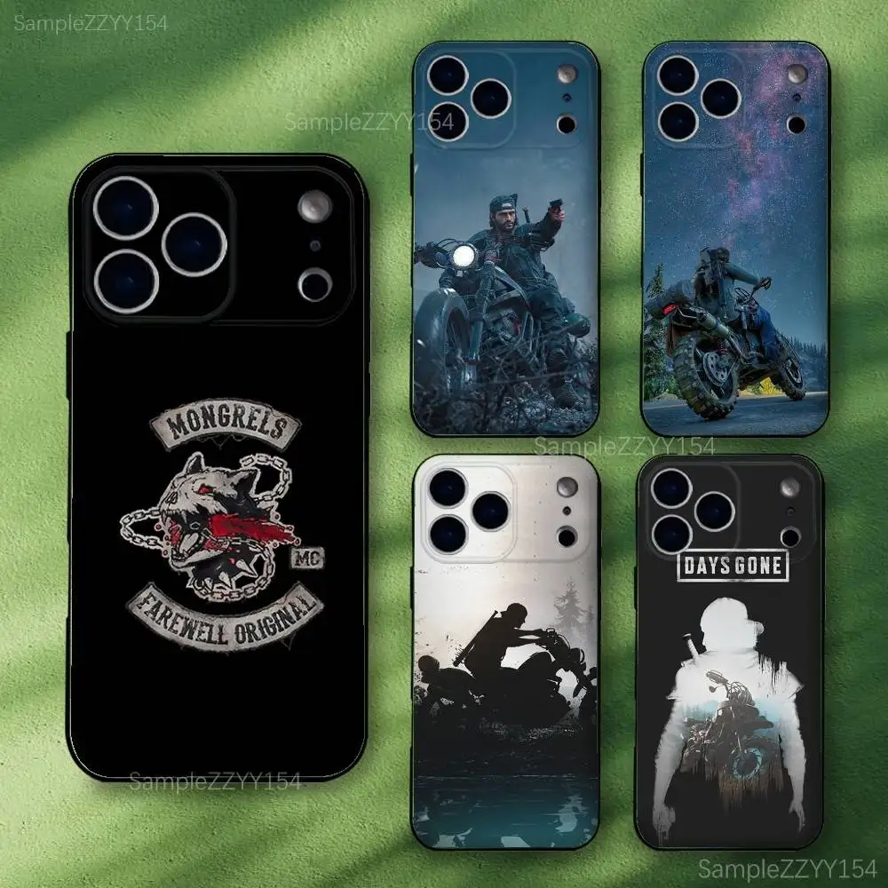 

D-Days Gone Game Phone Case For iPhone 17,16,15,14,13,12,Pro,Max,Plus,E,SE4,Air,Mini Black Soft Funda