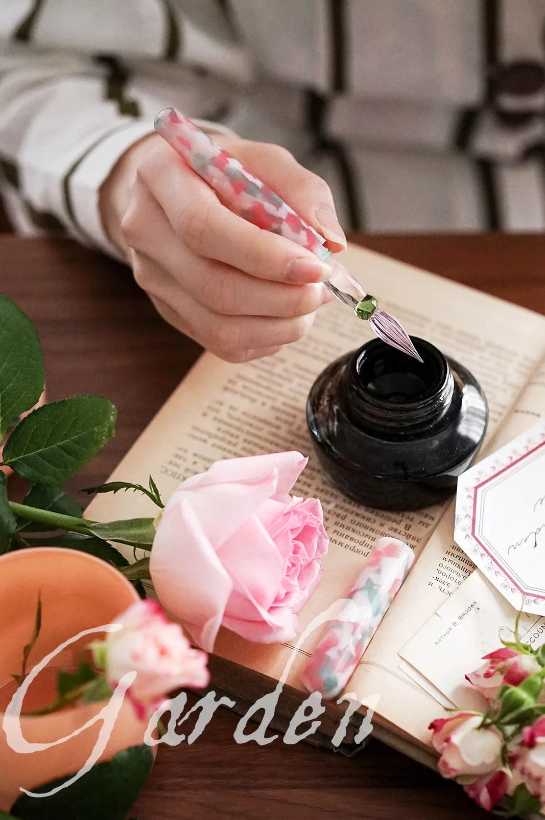 [Looking For A Garden] Handmade Glass Dip Pen